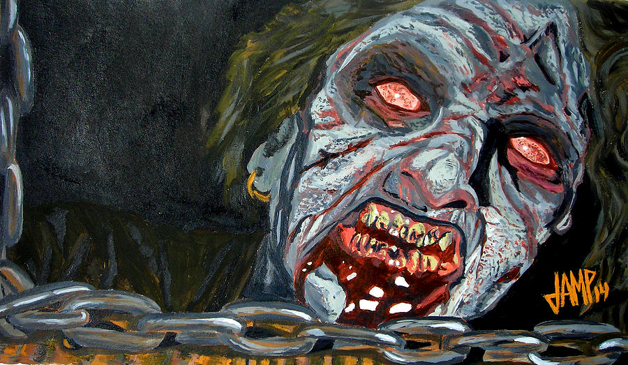 900x523 Evil Dead Painting By Jose Mendez - Dead Painting