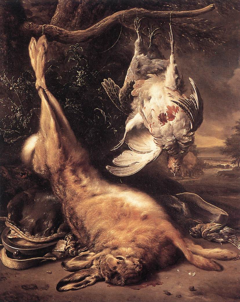 828x1040 Filejan Weenix - Dead Rabbit Painting