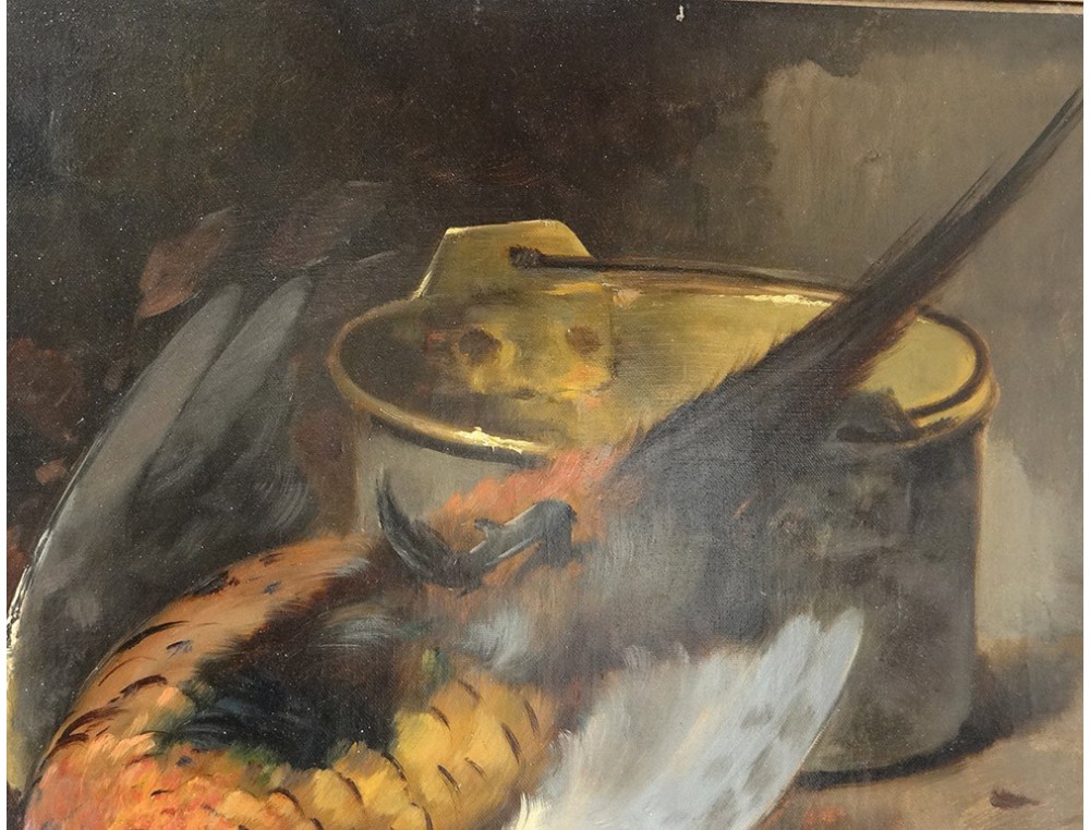 1000x762 Hst Dead Pair Back Kind Paintings Rabbit Hunting Pheasant V - Dead Rabbit Painting