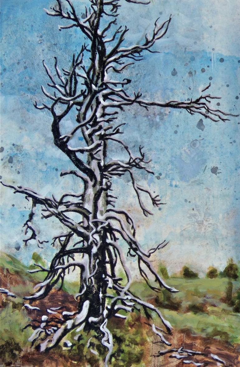 Dead Tree Painting at PaintingValley.com | Explore collection of Dead ...