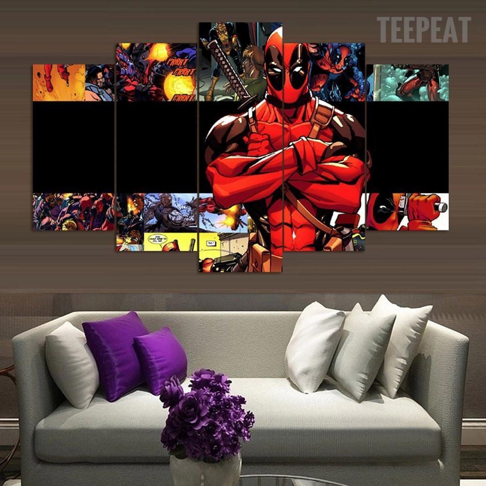 1000x1000 Deadpool Compiliation - Deadpool Canvas Painting