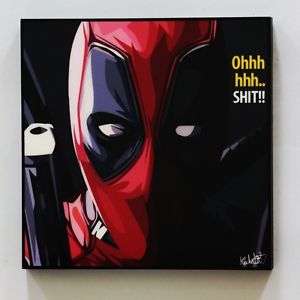 300x300 Deadpool Marvel Canvas Quotes Wall Decals Photo Painting Framed - Deadpool Canvas Painting