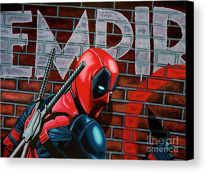 661x556 Deadpool Painting Canvas Print Canvas Art By Paul Meijering - Deadpool Canvas Painting