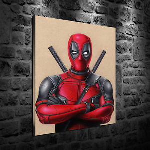 300x300 Hd Print Oil Painting Decor Art On Canvas Deadpool 12x16inch - Deadpool Canvas Painting