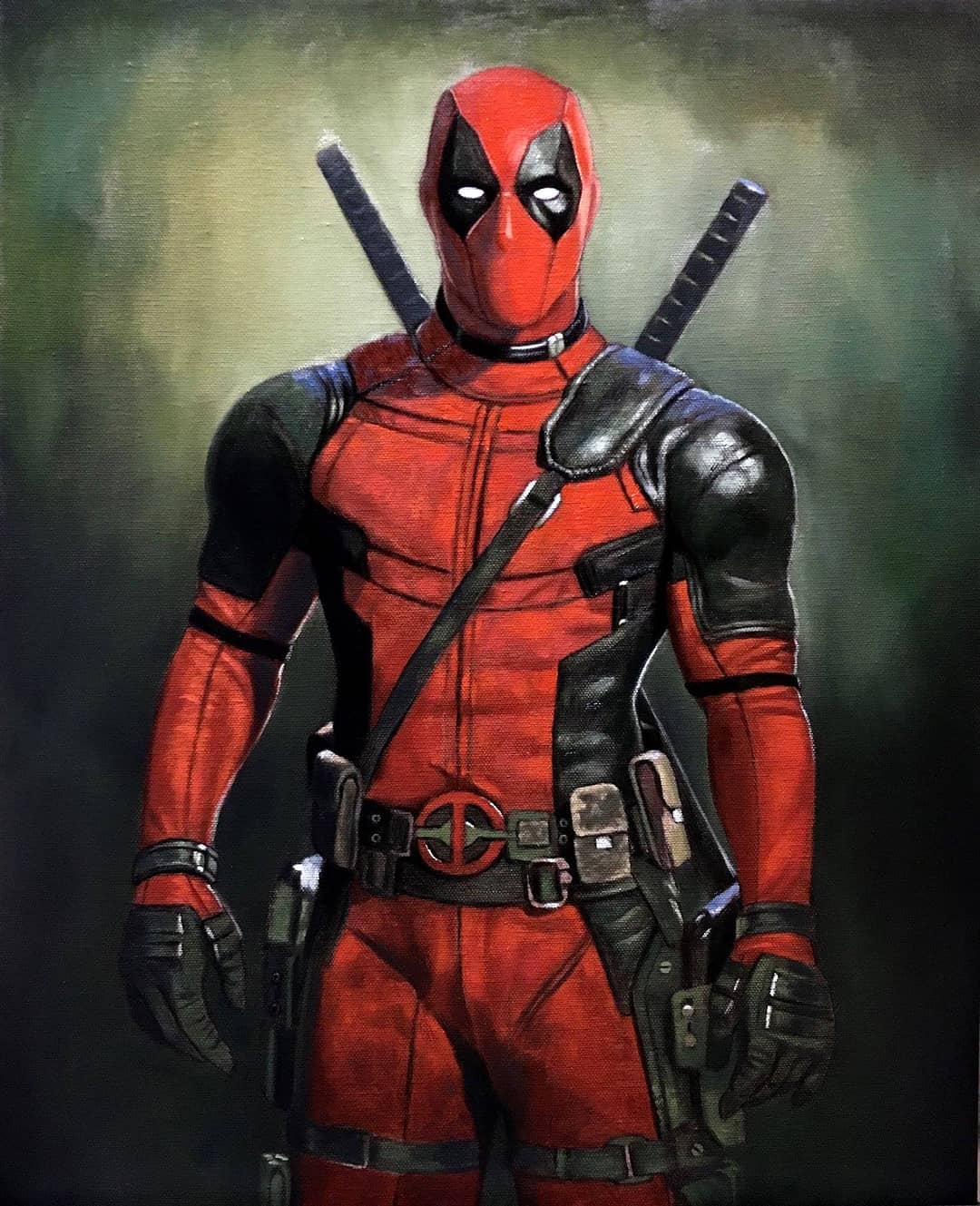 1080x1329 Accc2018 - Deadpool Oil Painting