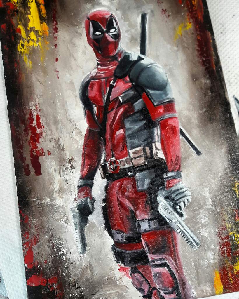 819x1024 Deadpool Art Amino - Deadpool Oil Painting