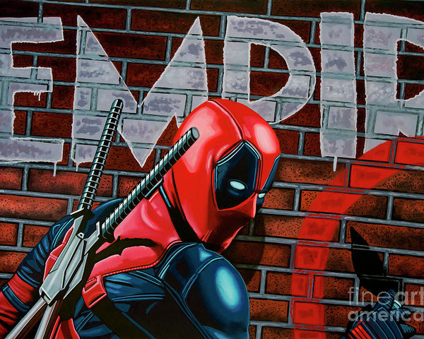 600x480 Deadpool Painting Poster By Paul Meijering - Deadpool Painting