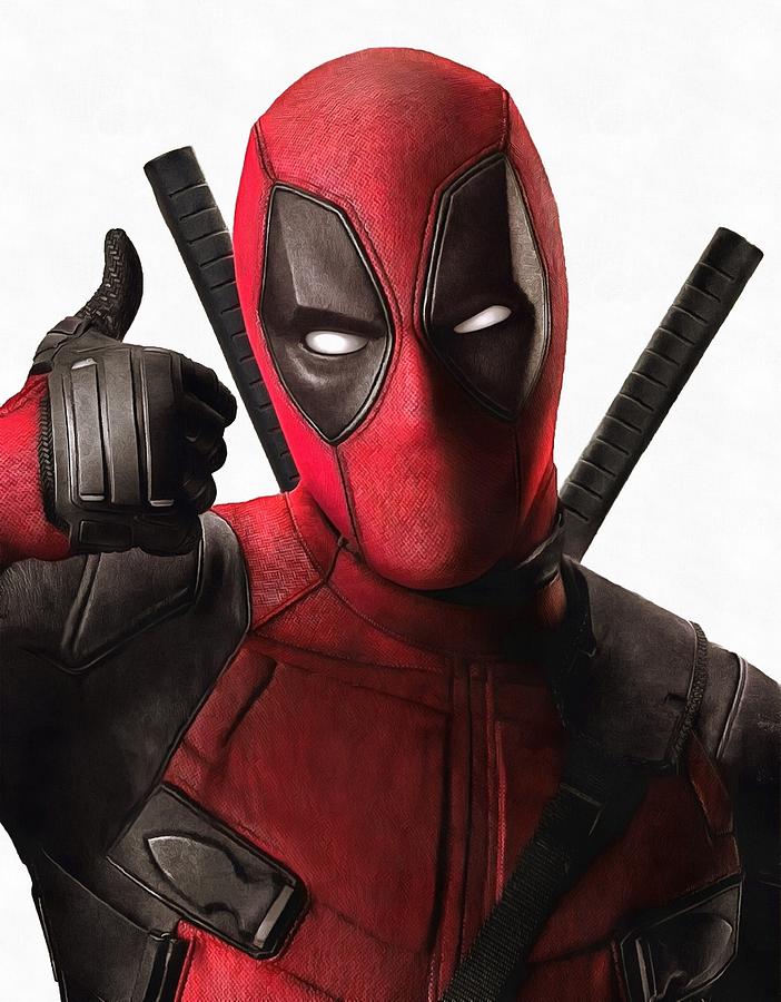 702x900 Deadpool Painting By Vadim Pavlov - Deadpool Painting