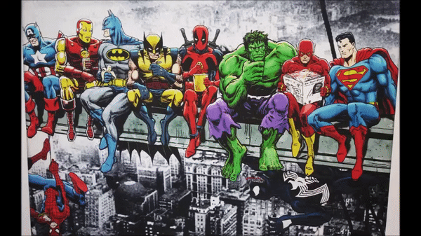 600x337 Painting Deadpool Gif - Deadpool Painting