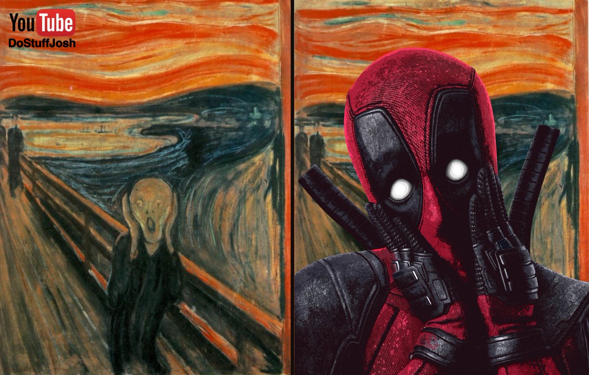 1200x764 Do Stuff Josh! On Twitter @vancityreynolds @deadpoolmovie I - Deadpool Scream Painting