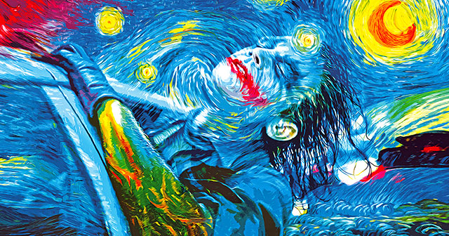 640x336 Famous Paintings Turned Into Batman Pop Art - Deadpool Scream Painting