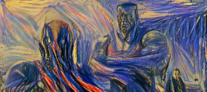 666x298 Marvel Comic's Deadpool In The Style Of The Scream On Behance - Deadpool Scream Painting