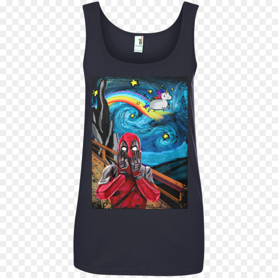 900x900 T Shirt Deadpool Hoodie The Starry Night Youtube - Deadpool Scream Painting