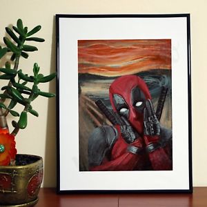 300x300 Deadpool Scream Van Gogh - Deadpool Scream Painting