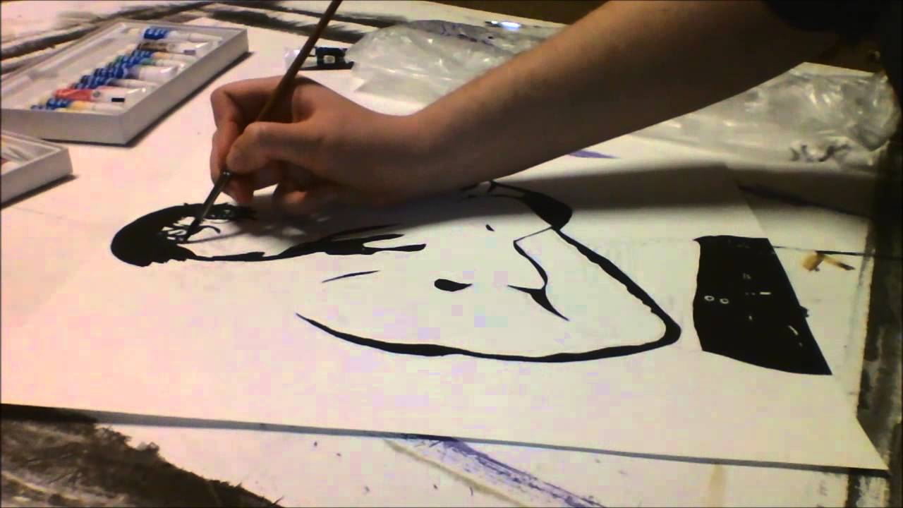 1280x720 Dean Ambrose Lunatic Fringe Painting - Dean Ambrose Painting