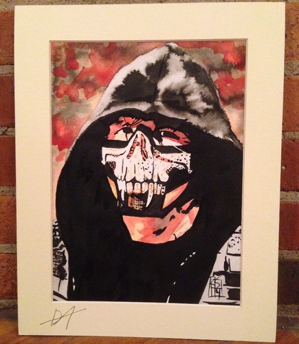435x500 Dean Ambrose Signed Painting By Rob Schamberger Wwe Auction - Dean Ambrose Painting