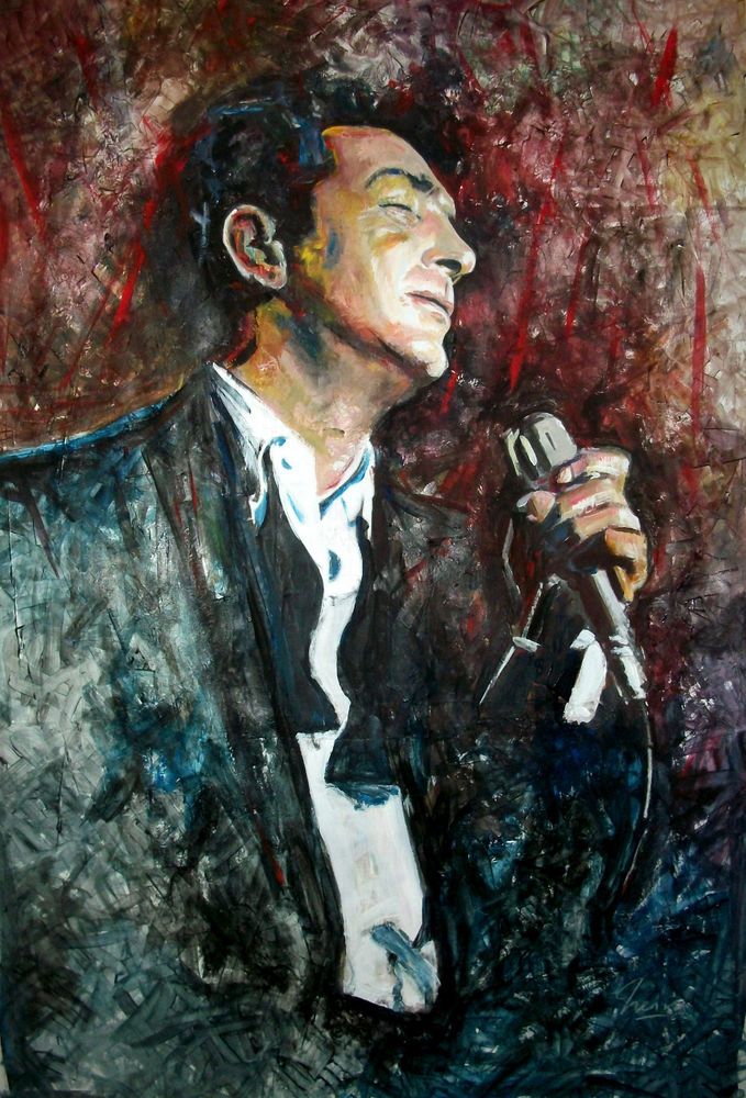 679x1000 Dean Martin ! Dino ! Las Vegas Rat Pack ! Marcelo Neira Original - Dean Martin Painting