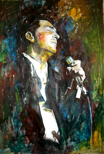 339x500 Featured Artist Marcelo Neira Artsy Shark - Dean Martin Painting