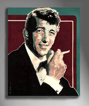 295x353 Dean Martin Dean Martin Acrylic On Stretched Canvas 24 - Dean Martin Painting