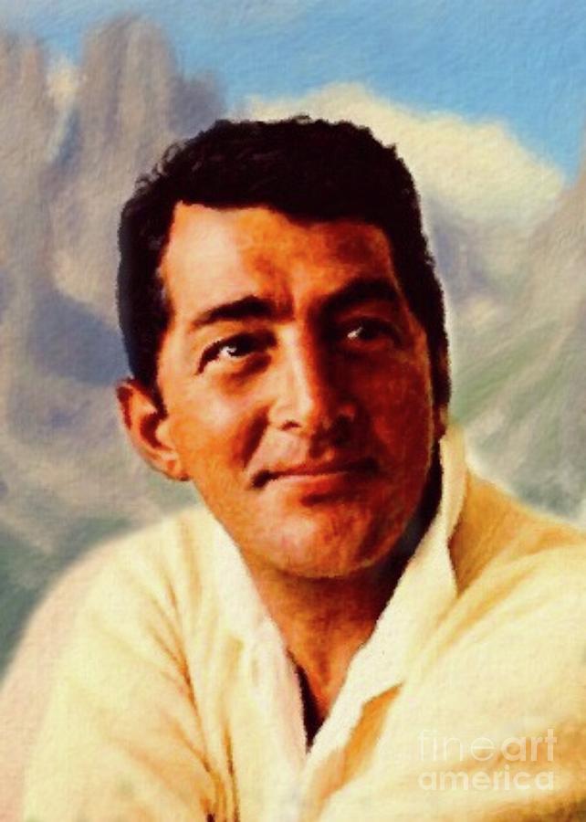 642x900 Dean Martin, Actor, Crooner Painting By Mary Bassett - Dean Martin Painting