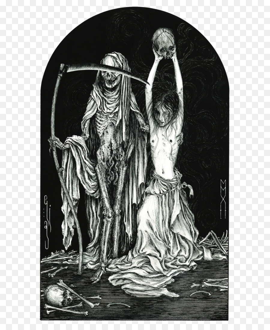 900x1100 Death And The Maiden Drawing Art Macabre - Death And The Maiden Painting