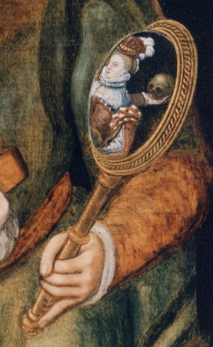 308x500 Detail - Death And The Maiden Painting