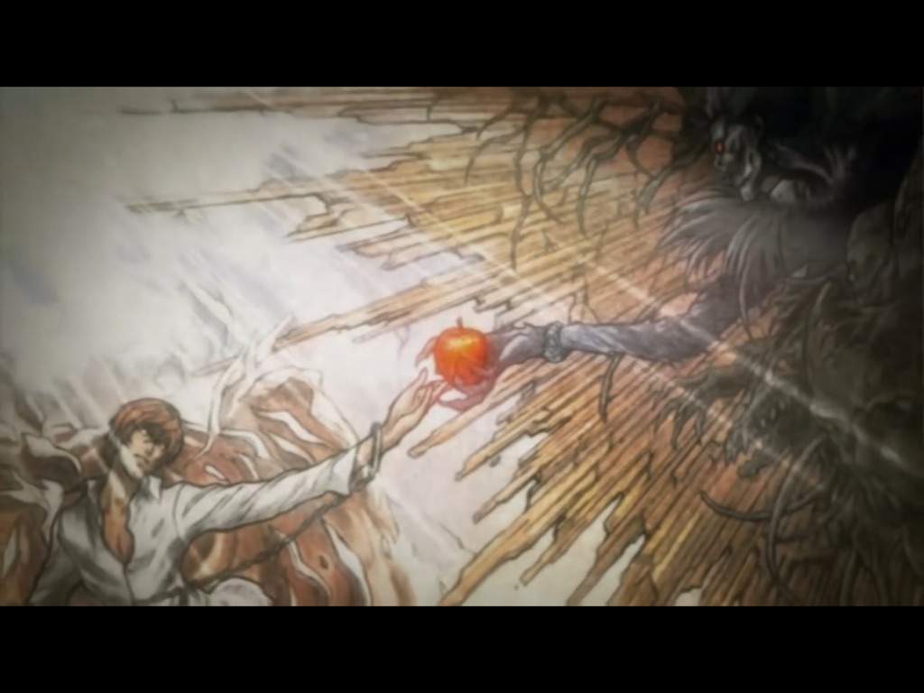 1024x768 If Zamasu And Goku Black Replaced Light Yagami In Death Note - Death Note Painting