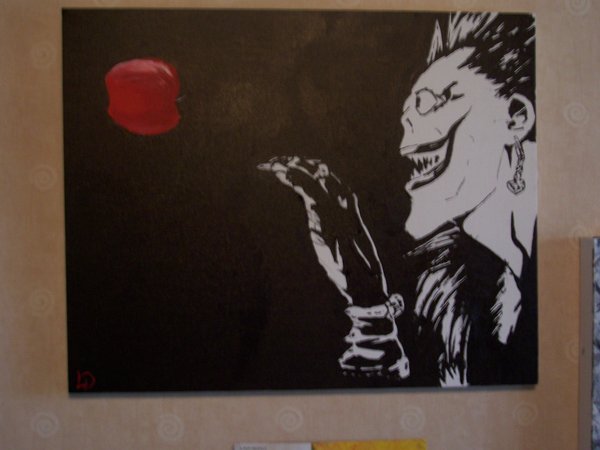 600x450 Ryuk Deathnote Painting By Lorddamian - Death Note Painting