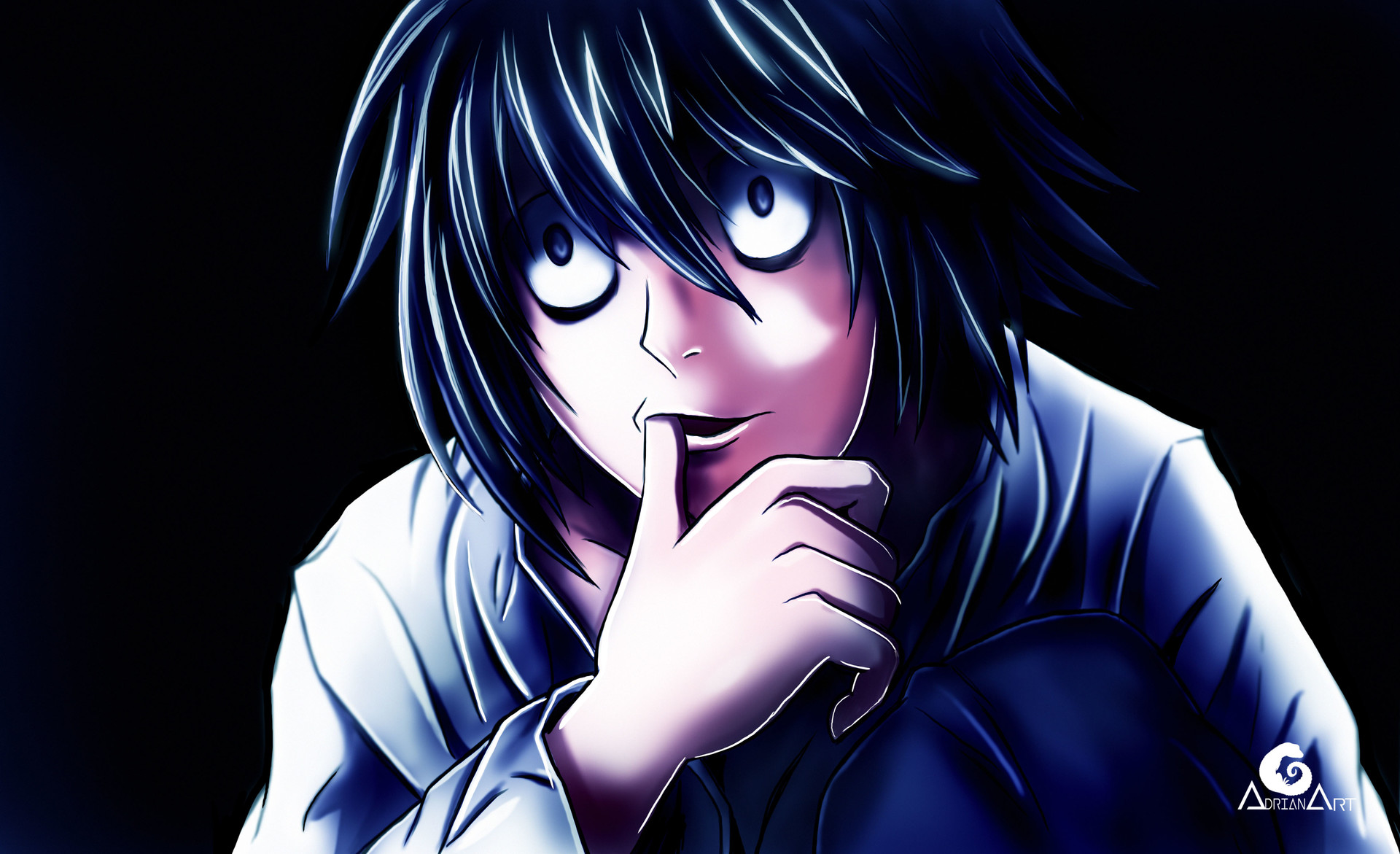 1920x1171 Artstation - Death Note Painting