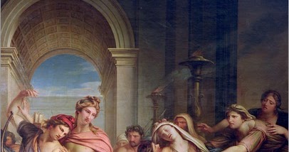 Death Of Achilles Painting