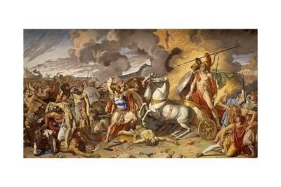 400x267 Hector's Death And Achilles' Triumphant Protected By Mars, 1815 - Death Of Achilles Painting