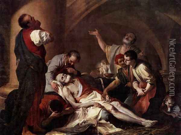 600x448 The Death Of Socrates Oil Painting Reproduction By Giambettino - Death Of Achilles Painting