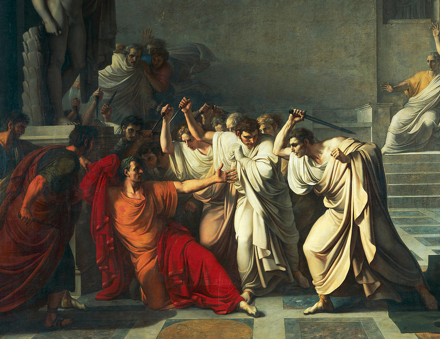 900x692 The Death Of Julius Caesar Painting By Vincenzo Camuccini - Death Of Caesar Painting