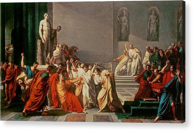 631x427 Death Of Julius Caesar Acrylic Print By Vincenzo Camuccini - Death Of Caesar Painting