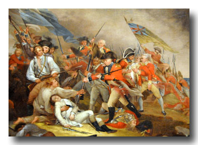 394x289 Lieutenant John Small Featured Biography The Crown Point Road - Death Of General Warren At Bunker Hill Painting