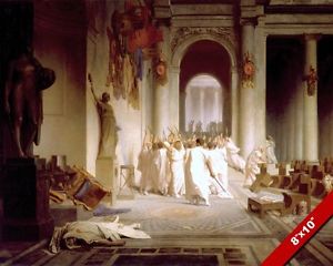 300x240 Murder Death Assassination Of Julius Caesar Rome Painting Art Real - Death Of Julius Caesar Painting