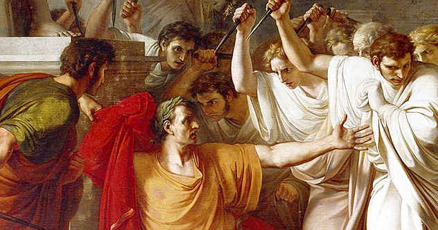 632x332 March 44bc The Ides Of March The Man Julius Caesar Was Murdered - Death Of Julius Caesar Painting