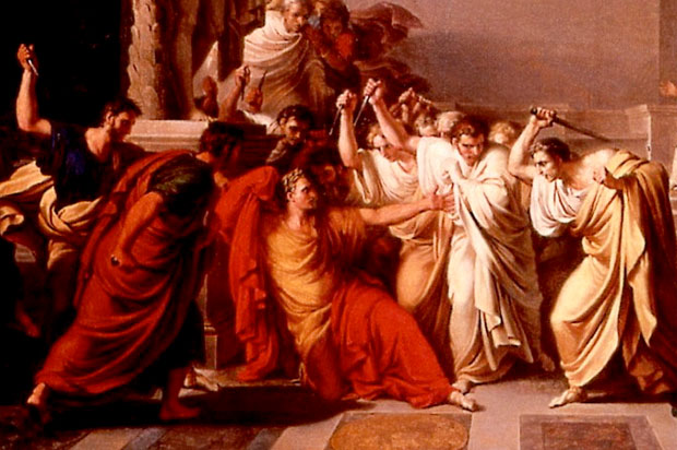 620x412 Death - Death Of Julius Caesar Painting