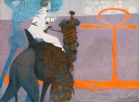 540x397 Manuel Orazi Lieutenant Saint Avit With Death Illustration - Death Of Manuel Painting