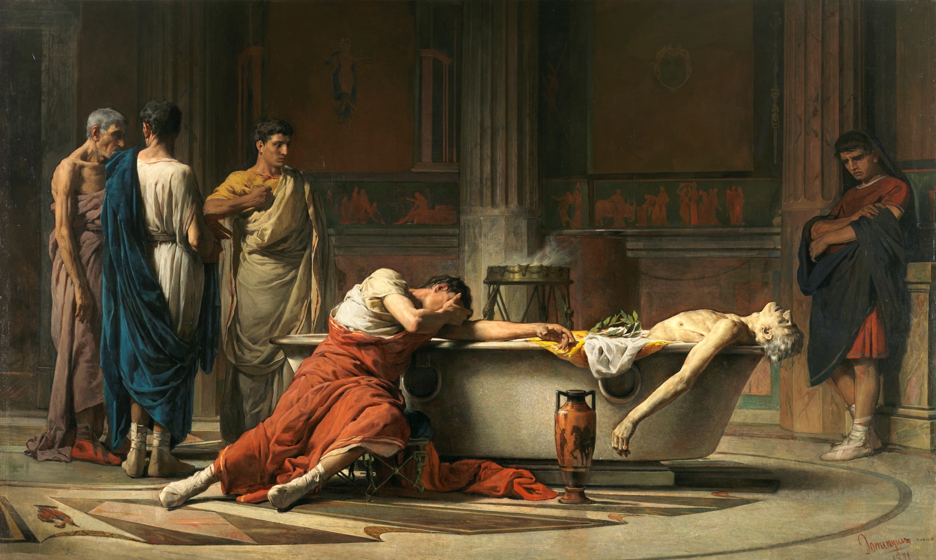 1920x1149 The Death Of Seneca - Death Of Manuel Painting