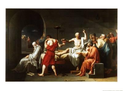 400x298 The Death Of Socrates, C.1787 Art Print By Jacques Louis David - Death Of Socrates Painting