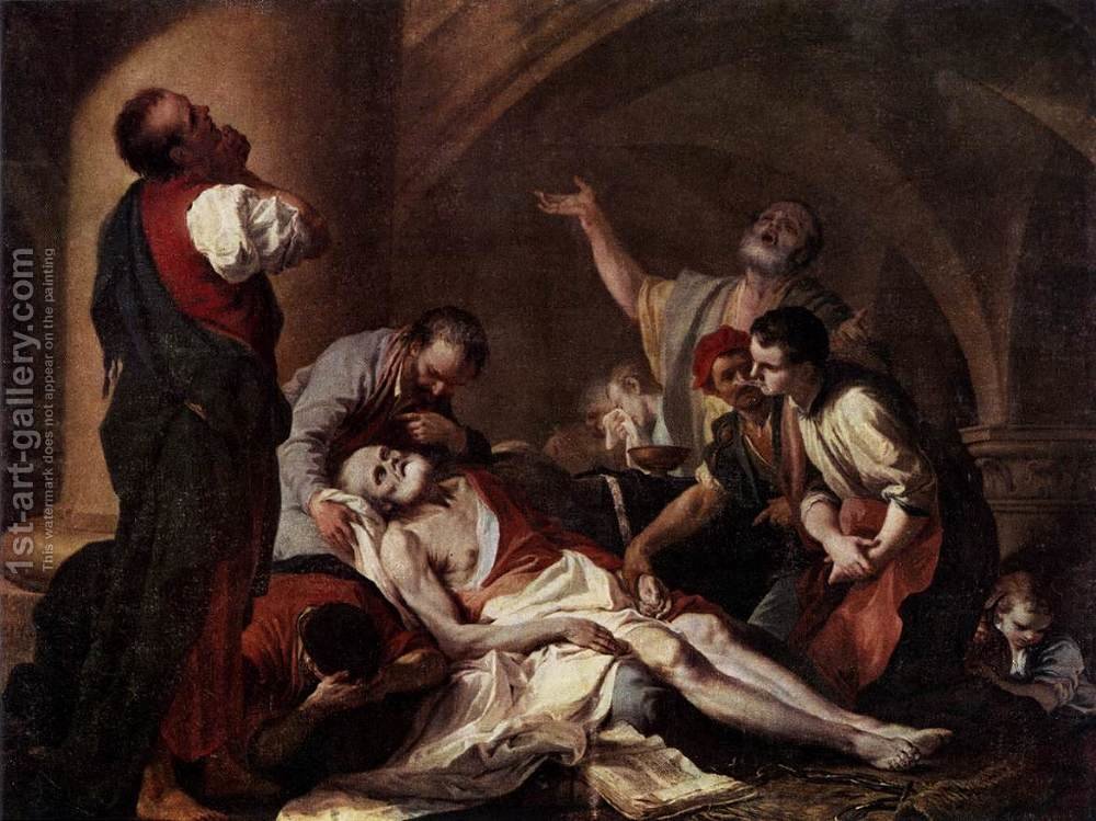 1000x749 The Death Of Socrates Giambettino Cignaroli Reproduction 1st Art - Death Of Socrates Painting