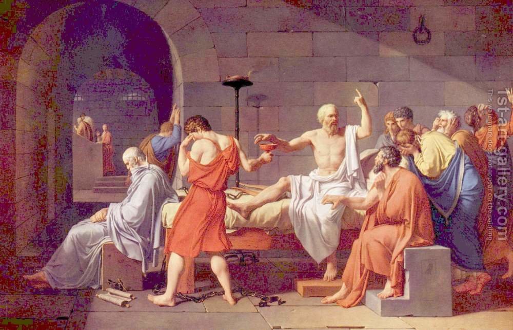 1000x643 Death Of Socrates Jacques Louis David Reproduction 1st Art Gallery - Death Of Socrates Painting