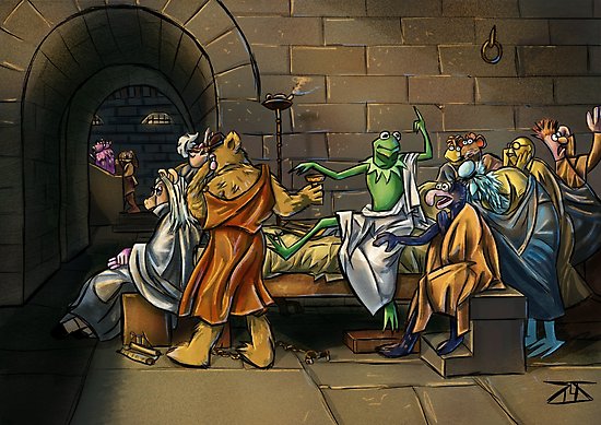 550x389 Muppet Death Of Socrates Photographic Prints By Zacharystaton - Death Of Socrates Painting