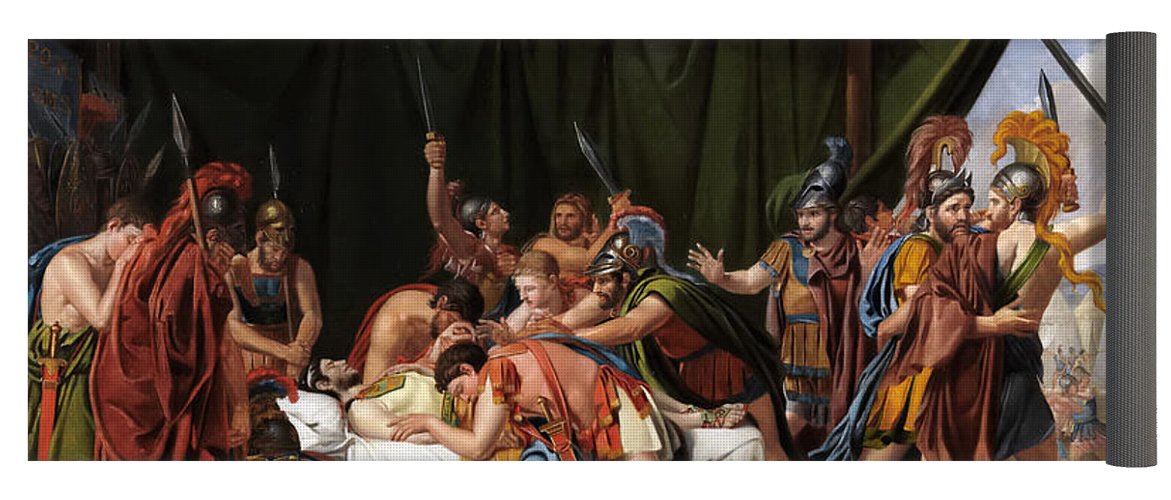 1171x500 The Death Of Viriatus King Of The Lusitani Yoga Mat For Sale By - Death Of Viriathus Painting