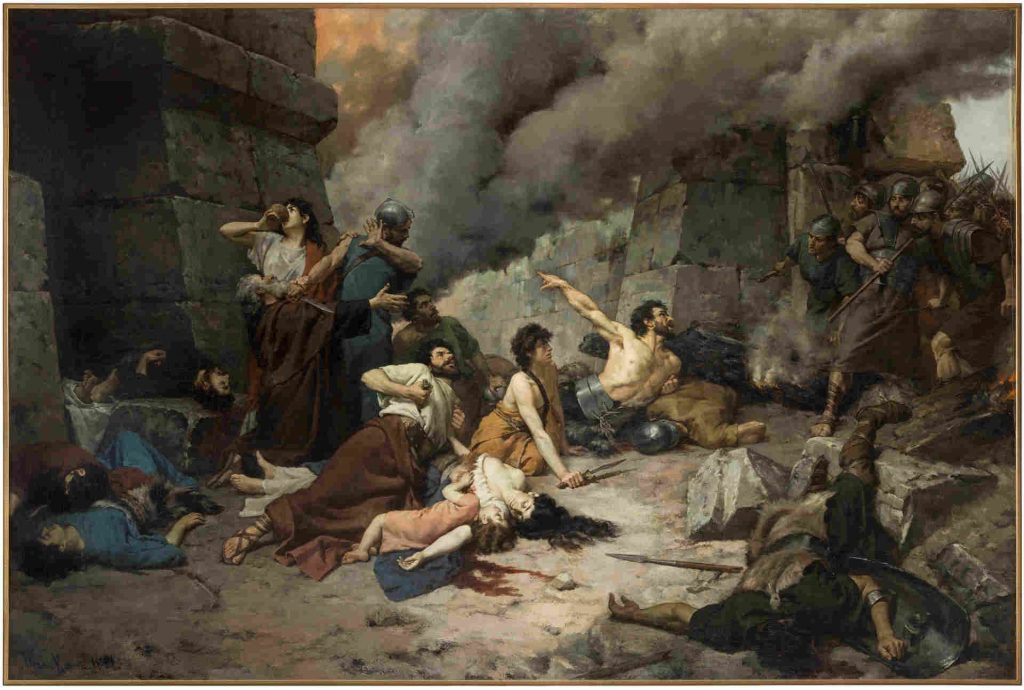 1024x690 The Resistance Of Numantia - Death Of Viriathus Painting