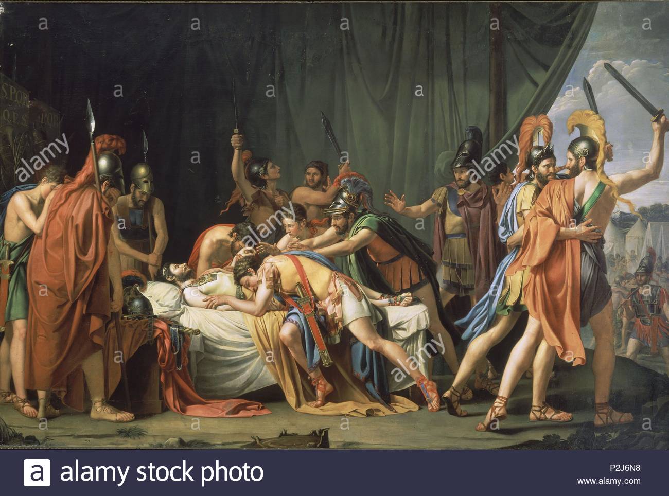 1300x964 The Death Of Viriatus, King Of The Lusitani', 1807, Oil On Canvas - Death Of Viriatus Painting