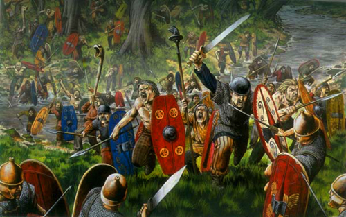 500x313 Portuguese People. - Death Of Viriatus Painting