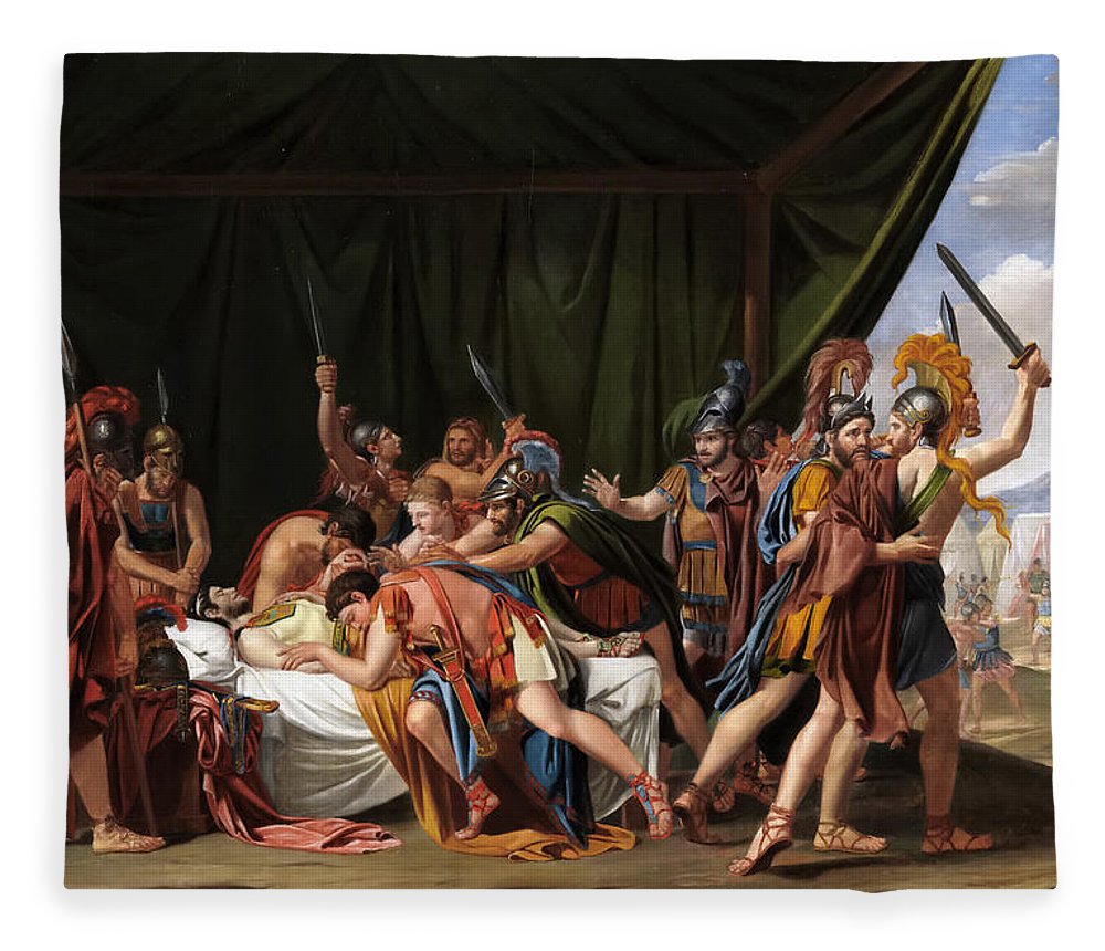 1000x860 The Death Of Viriatus King Of The Lusitani Fleece Blanket For Sale - Death Of Viriatus Painting