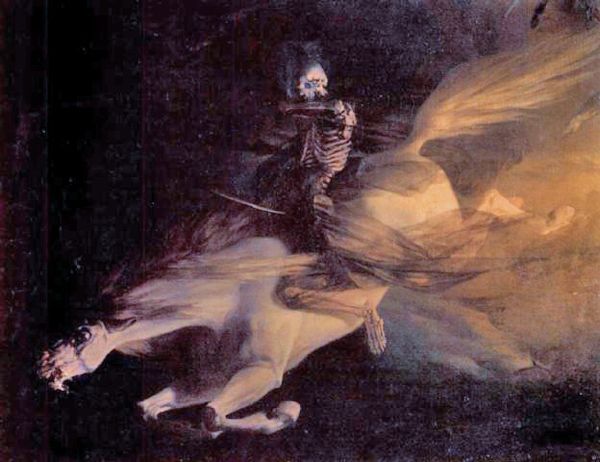 600x462 Death On A Pale Horse By Edouard Ravel De Malval The Four - Death On A Pale Horse Painting